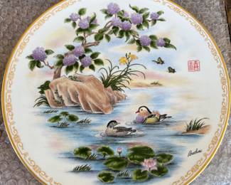 52.  Edward Boehm Studios Bone China Plate Collection, Set of 4