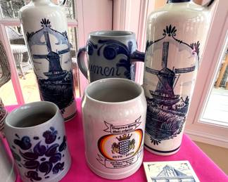 Collection of German Beer Steins