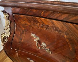 4. Bombay Chest w/ Marquetry Inlay (56" x 22" x 36") 