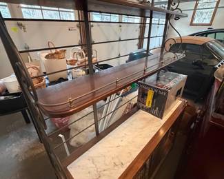 147. French Baker's Rack w/ Marble Inset (54" x 16" x 75")
