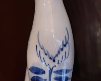 50. Blue & White Ceramic Cat 