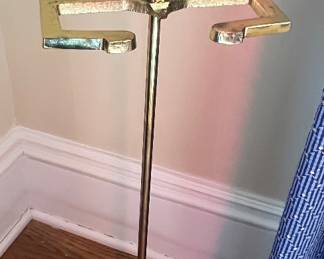 8. Brass Fireplace Tool Stand (32")
