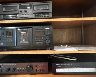 14. Technics Double Cassette Deck RS-TR212 16. NIKKO Integrated Stereo Amplifier NA-790 17. NIKKO AM/FM Stereo Tuner NT-790