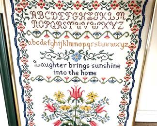 163. Framed Needlepoint