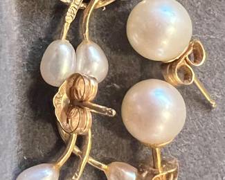 1. Pearl Earrings  2. Fresh Water Pearl Earrings