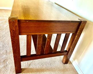 95. Stickley Style Desk (48" x 30" x 29") (as is)