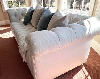138. Chesterfield Sofa (80" x 37" x 30") (as is)