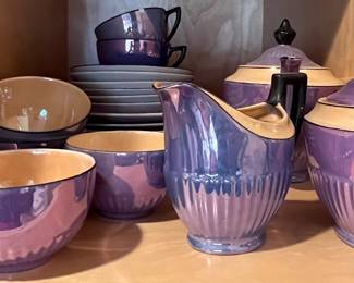 29.  Noritake Lavender Lusterware
