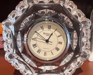 44. Waterford Cut Glass Clock (3")