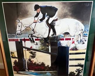  162. Framed Equestrian Poster "Gem Twist"