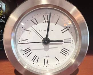 46. Tiffany & Co. Silver Clock (3")