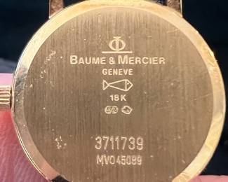 Baume & Mercier 14k Women's  Gold Watch
