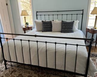 141. Black Wrought Iron King Bed