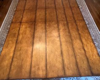 1. Plank Top Dining Table w/ X Base (60" x 44" x 30) and 2-12" leaves