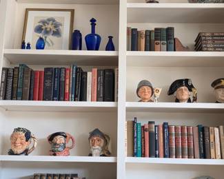 Toby Mugs and antique books