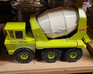 Vintage Mighty Tonka Cement Mixer Lime Green