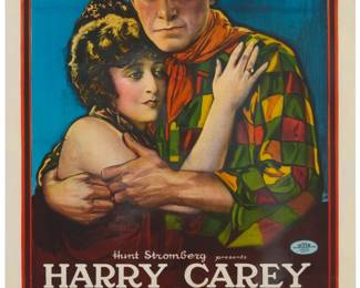 1401 Western Movie Poster for "The Lightning Rider," circa 1924 Lithograph in colors on paper laid to canvas From the edition of unknown size The Otis Lithograph Co., Cleveland, OH, prntr., with their name and presumably the identifying number of this poster image (5602-H) printed near the lower portion of the image's right edge; additionally, "Style A" printed in the lower margin, directly below the image, at right Image: 37.5" H x 24.25" W; Sheet: 40.375" H x 27" W Estimate: $300 - $500