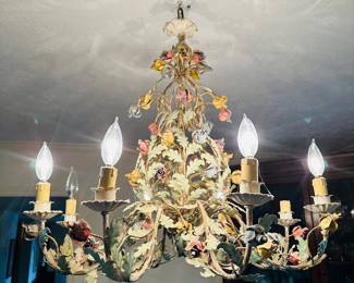 Florentine chandelier purchased in Italy