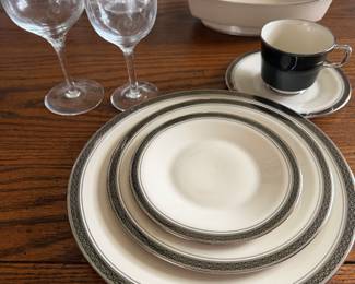 Vintage Franciscan "Indigo" 5 Piece Place Set. 12 Sets