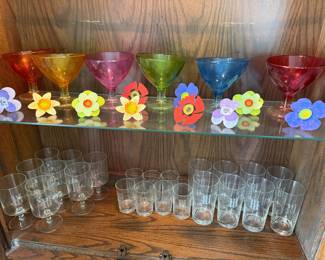 Crate Barrel Metal Flower Napkin Rings Set of 10