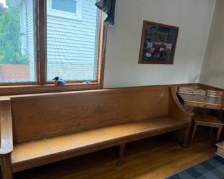 Vintage Oak, Cook County Courthouse Bench