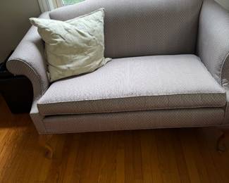 Walter E Smithe Gray/White Love Seat. Smithe Craft (2)