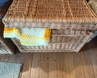 Wicker Baskets with Lids