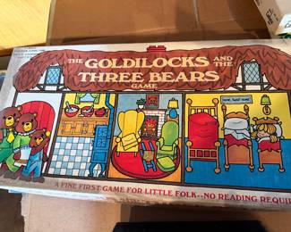 Vintage The Goldilocks and Three Bears Board Game