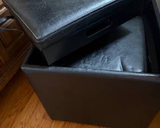 Baxton Leather Storage/Cube/Ottoman