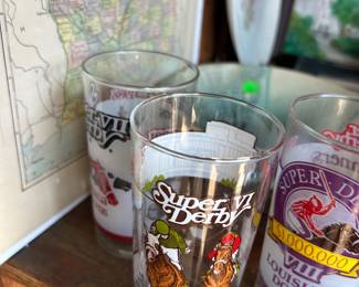 $6 Each Louisiana Downs glasses 