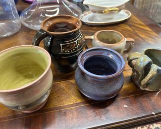 Silver Dew, Rothenberg, Frankoma, and other studio pottery 
