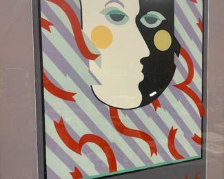 Mardi Gras poster signed by artist