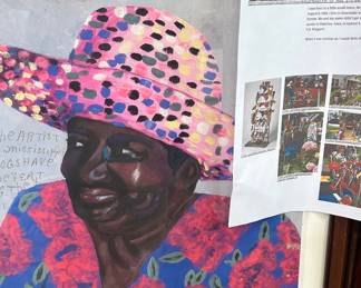 Rare print by Mississippi artist Mimi. Artist L.V. Hull