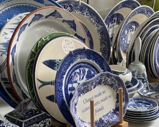 Blue Willow plates