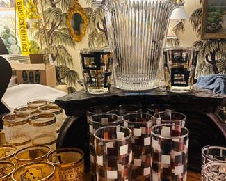 Culver, Cera, Libbey, Anchor, crystal ice bucket 