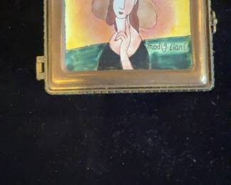 Kelvin Chen Modigliani Style Enamel Trinket