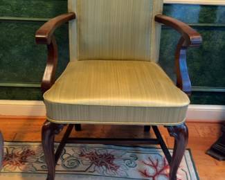 Vintage Style Upholstered Armchair with Cabriole Legs Price per Chair Timpa & Company Quality Work 5 Regular and 2 Host Chairs