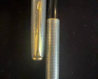 Parker 18K Gold Nib Sterling Silver Vintage Fountain Pen (925 / Sonnet / France) Excellent Condition