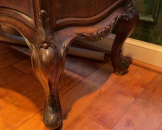 Antique Marble-Top French Provincial Sideboard