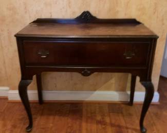 Vintage Mahogany Console with Drawer
