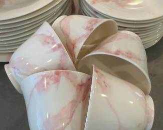 Sasaki Calacatta Pink China (1985 pattern) - 62 pieces