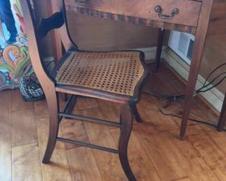 Early American Federal Period Cane Seat Chair