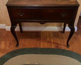 Vintage Mahogany Console with Drawer