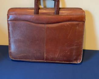Classic Brown Leather Briefcase