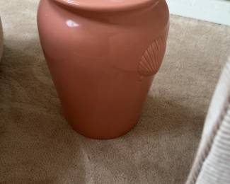 Ceramic Shell Relief Garden Stool