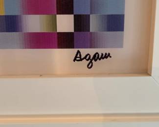 Yaacov Agam Signed and Numbered Menorah Agamograph
