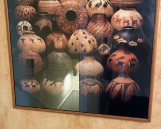 Framed Southwest Pottery Photographic Art Print