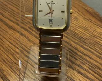 Vintage Movado Quartz Swiss Watch with Date Window