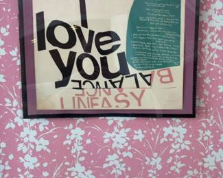 Mixed Media Art Print - Love You Balance