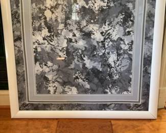 Modern Abstract Framed Art Fabric